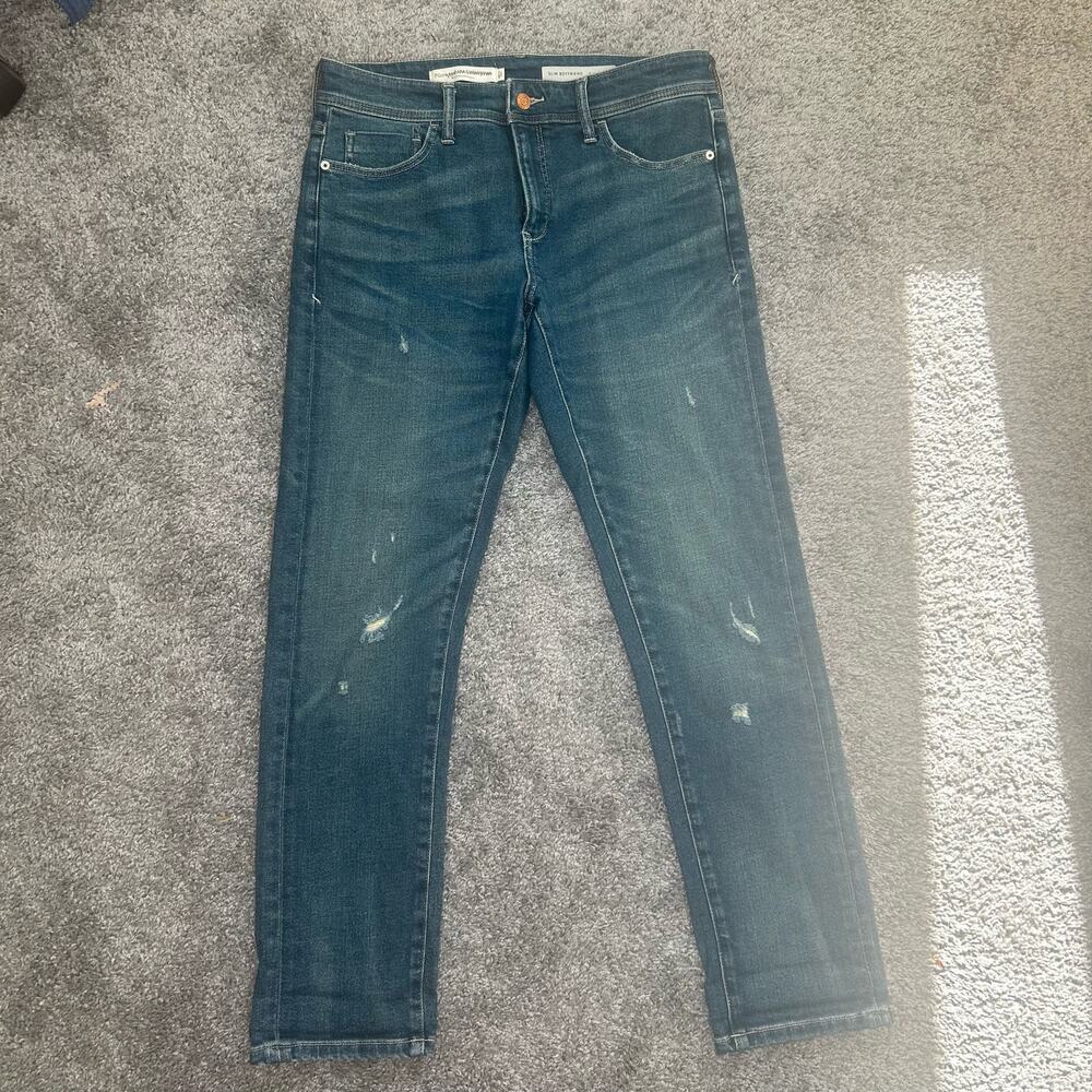 Anthropologie by Pilcro Size 28 Slim Boyfriend Inseam 29.5 inches distressed